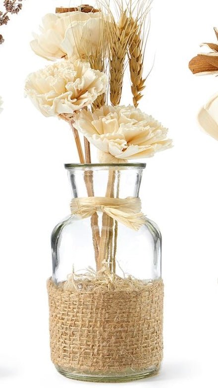Natural Dried Flowers in Glass Jar