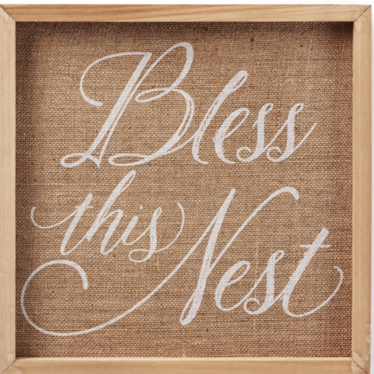 Bless this nest Wall Sign